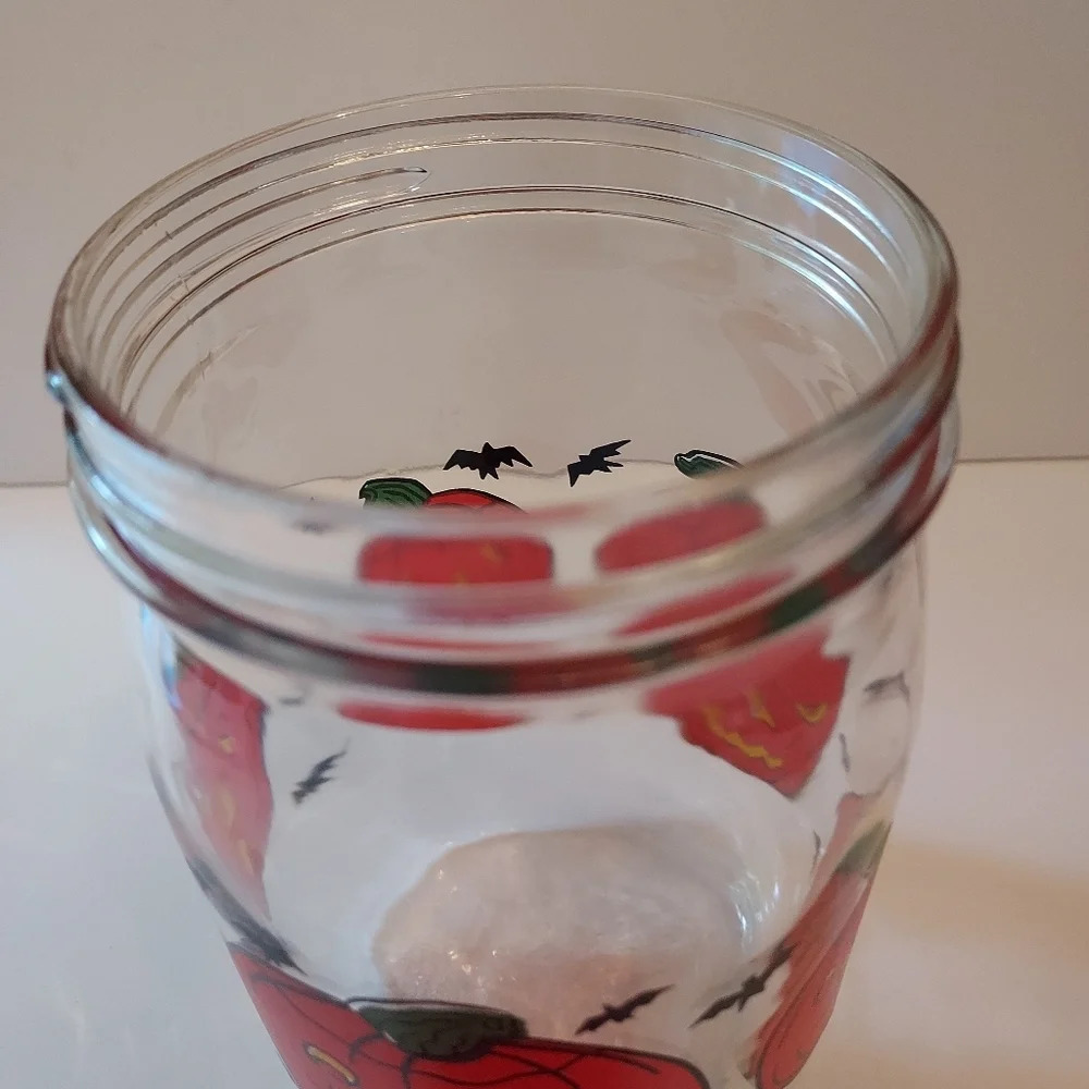 Vintage Glass Canister Pumpkins and Bats - Picture 9 of 10